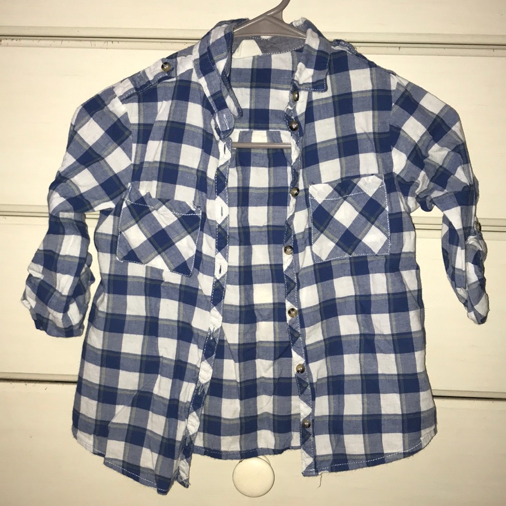Zara girls button down shirt